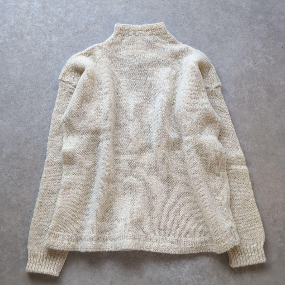 45R 45rpm ウールモックネックニット サイズ0 ホワイト