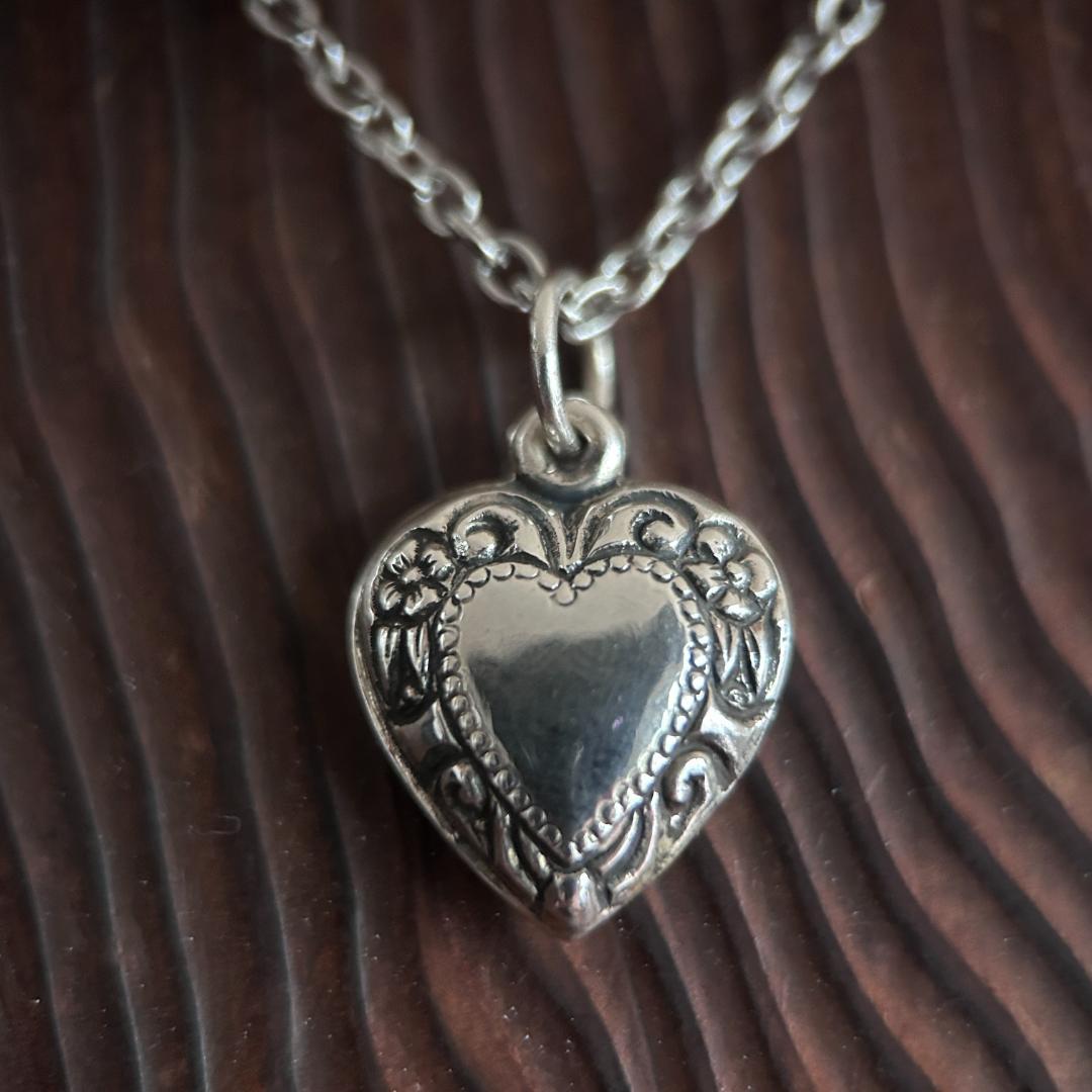 スウィートハートジュエリー　WW2　シルバー　フラワー　リーフ　ノート