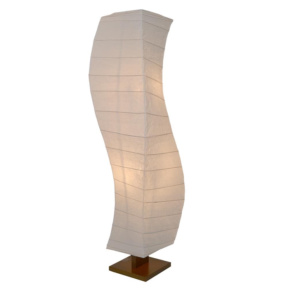 美濃和紙 和風 モダン照明 スタンド型特大フロアライト 揉み紙 ねじり