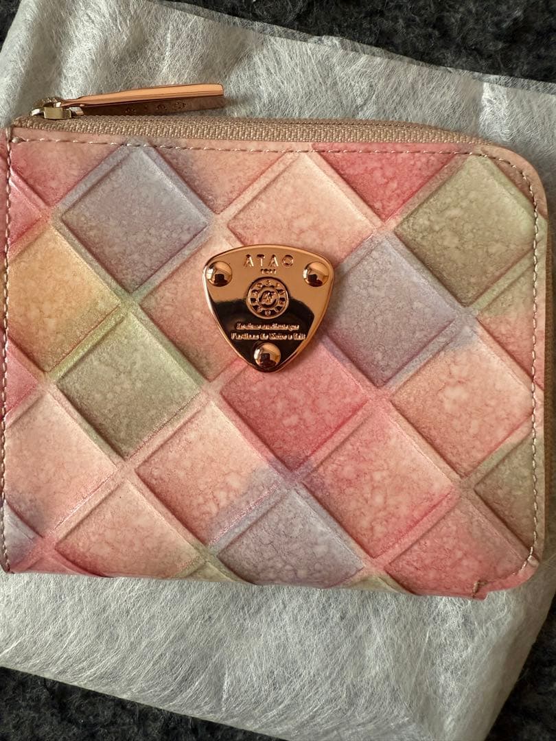 ATAO 二つ折り財布 マルチカラー