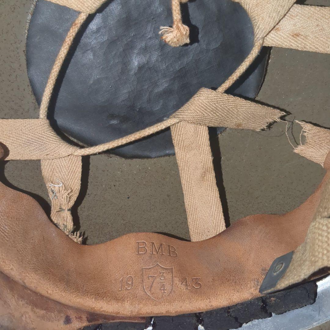 お*く様 イギリス軍 WW2空挺ヘルメット1943年製【実物】