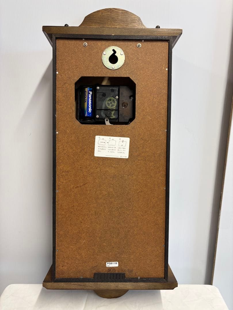 木枠のセイコー製クォーツ 振り子（壁掛け）