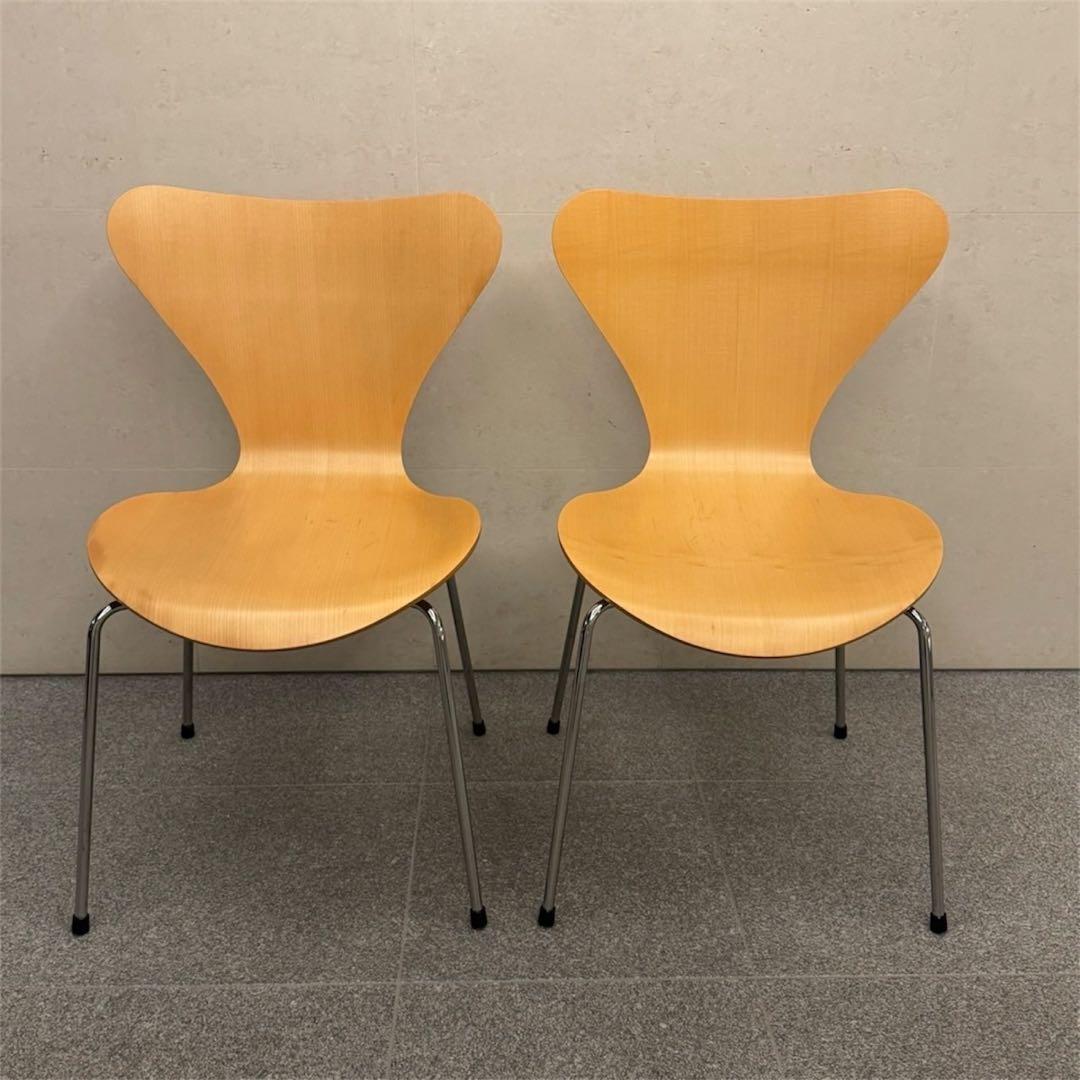 【正規品】Fritz Hansen セブンチェア 2脚 メープル 修理前提