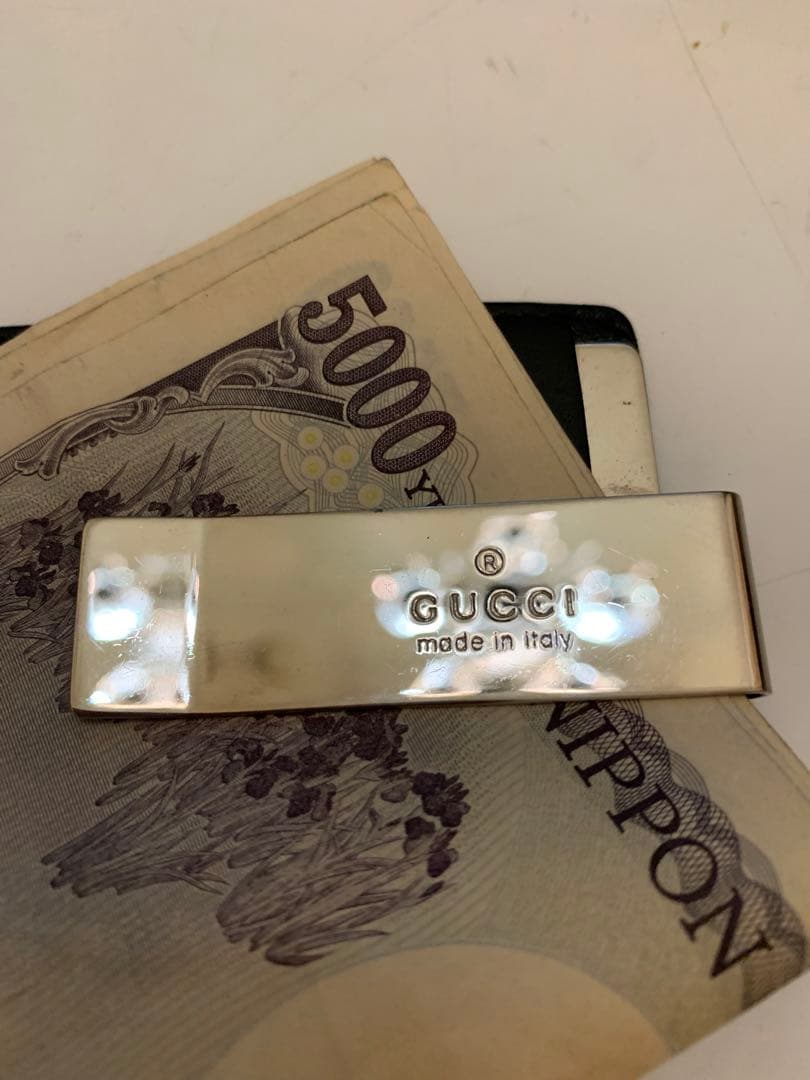 GUCCI マネークリップ シルバー made in italy