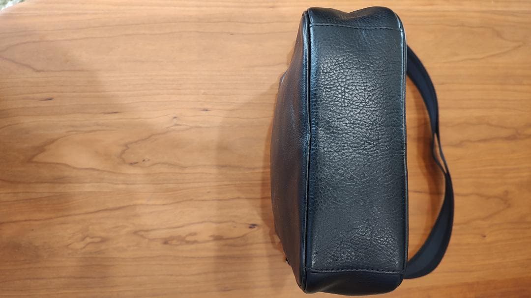 良品　コーチ　COACH ショルダーバッグ レザー 斜め掛け メンズ 黒