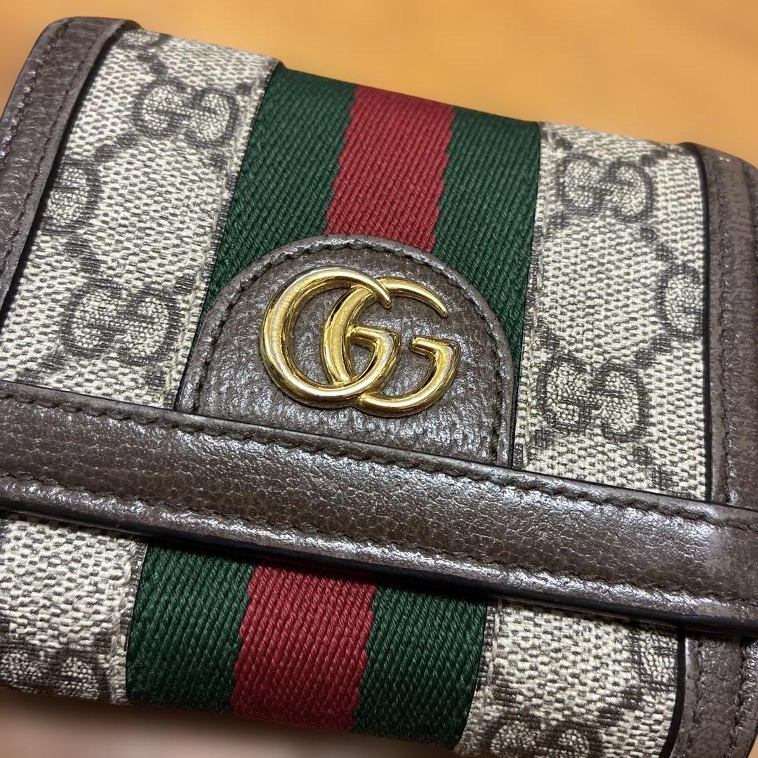 Gucci GGキャンバス三つ折り財布