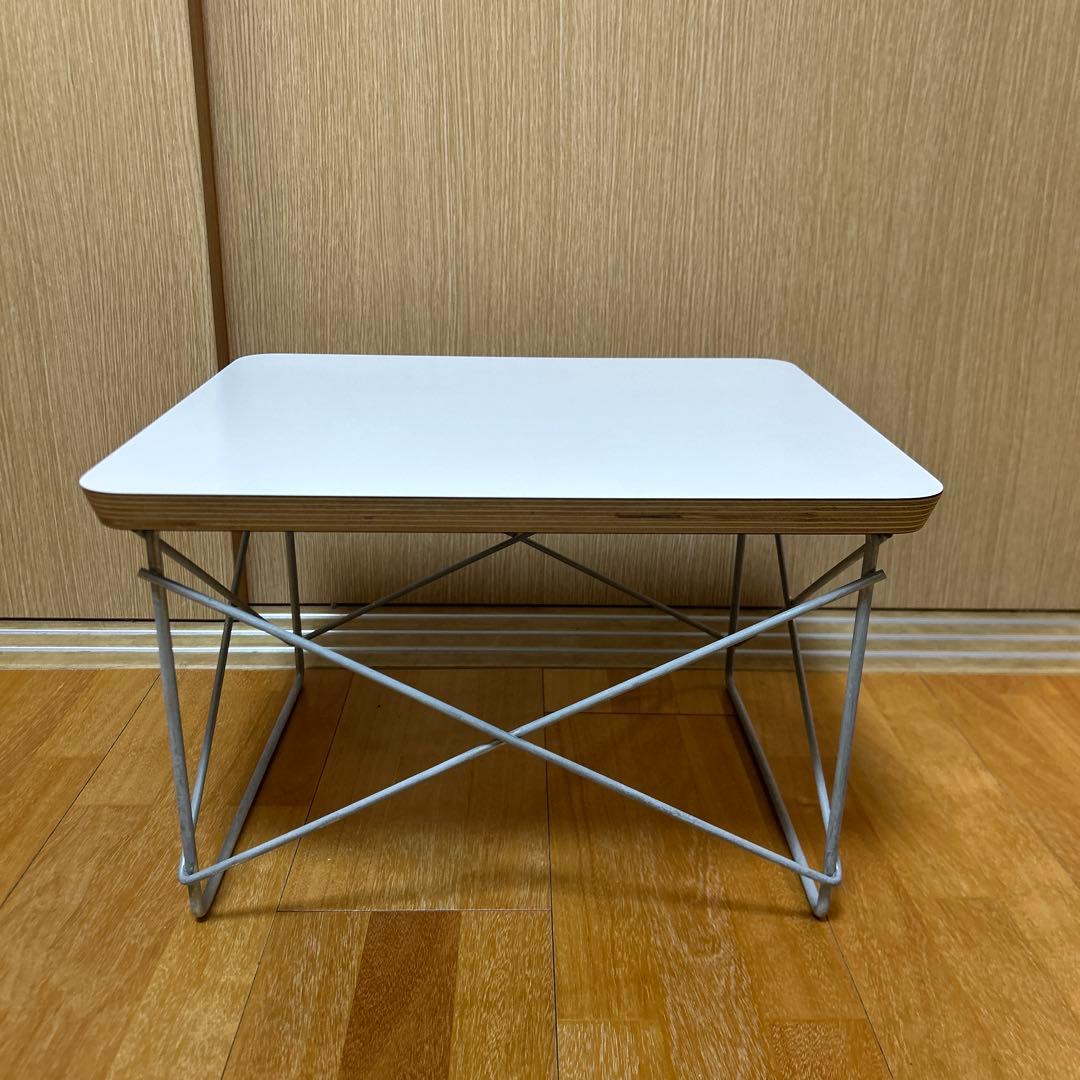 【正規品】イームズ　ワイヤーべースローテーブル　ホワイト