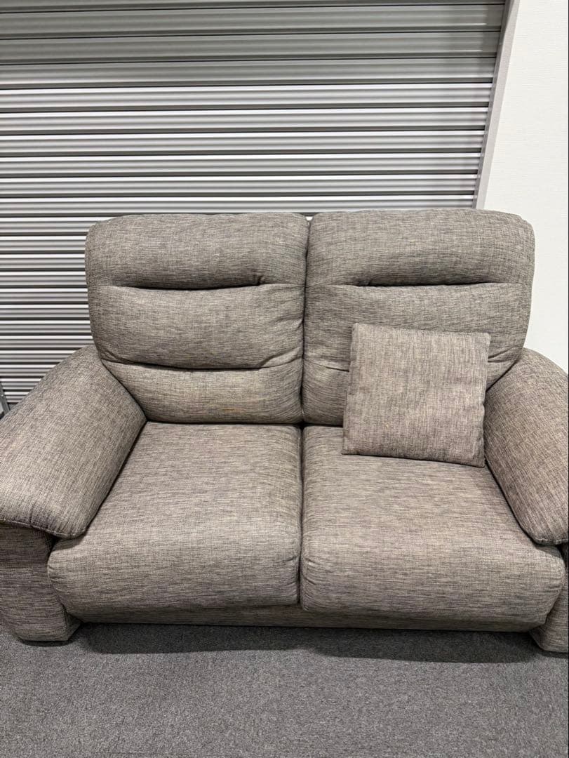 ニトリ Nポケット　ハイバック2人がけソファ　ファブリックソファ