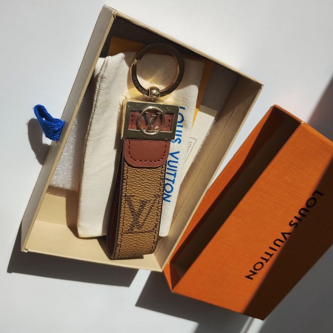 ✦新品✦Louis Vuitton レザーキーホルダー ブラウン