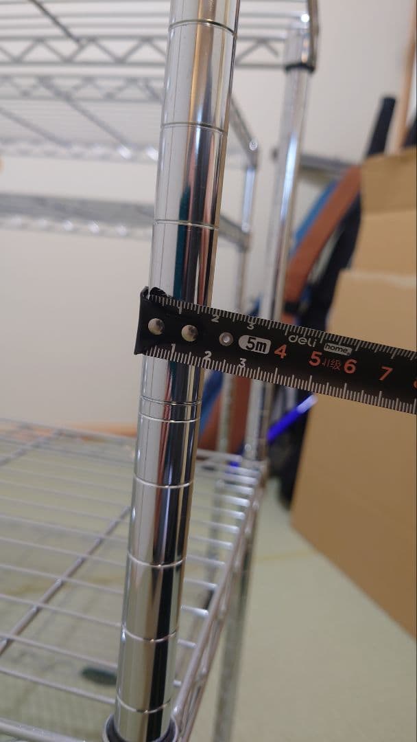 防サビ加工 メタルラック 3段 キャスター付き　2台　連結すれば3台に