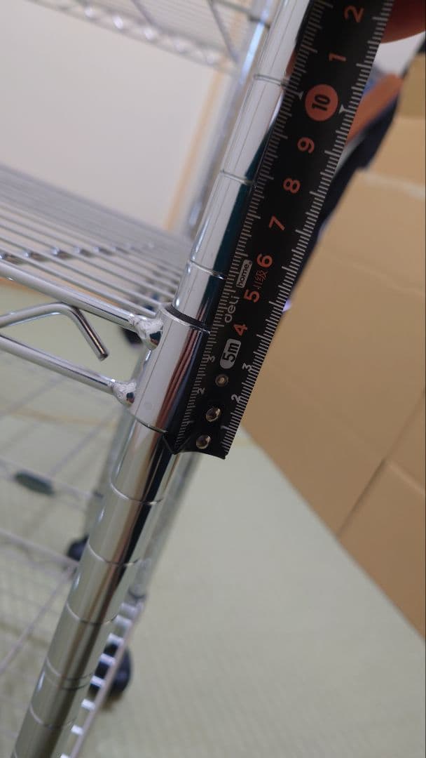 防サビ加工 メタルラック 3段 キャスター付き　2台　連結すれば3台に