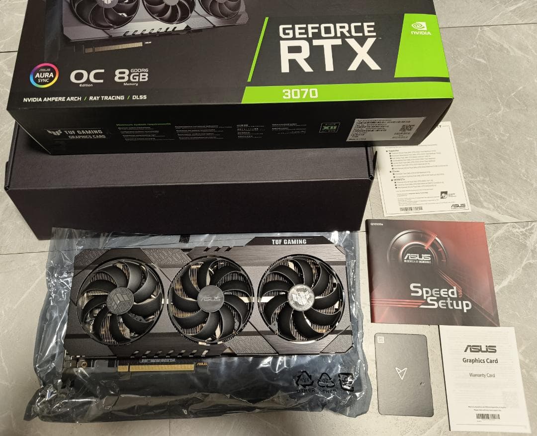 【箱付】ASUS TUF Gaming GeForce RTX 3070 8GB