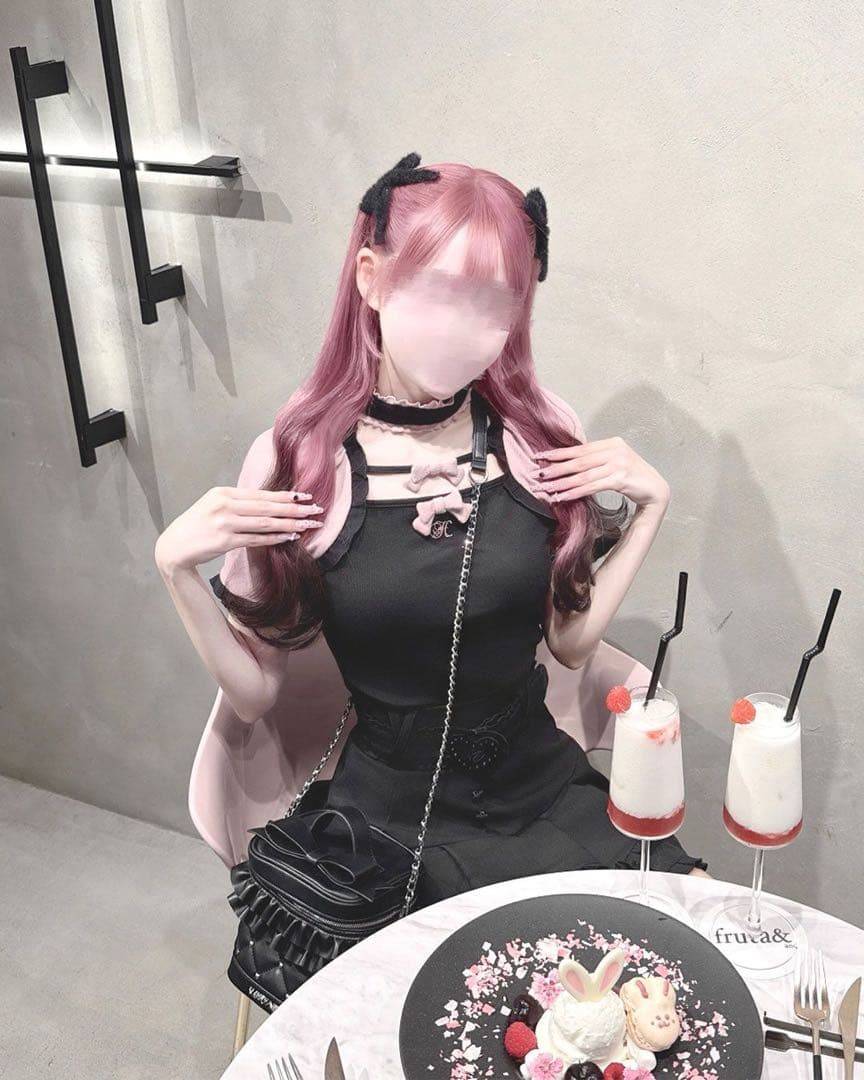 【HONEY MEW】チョーカー付きダブルリボントップス【完売品】