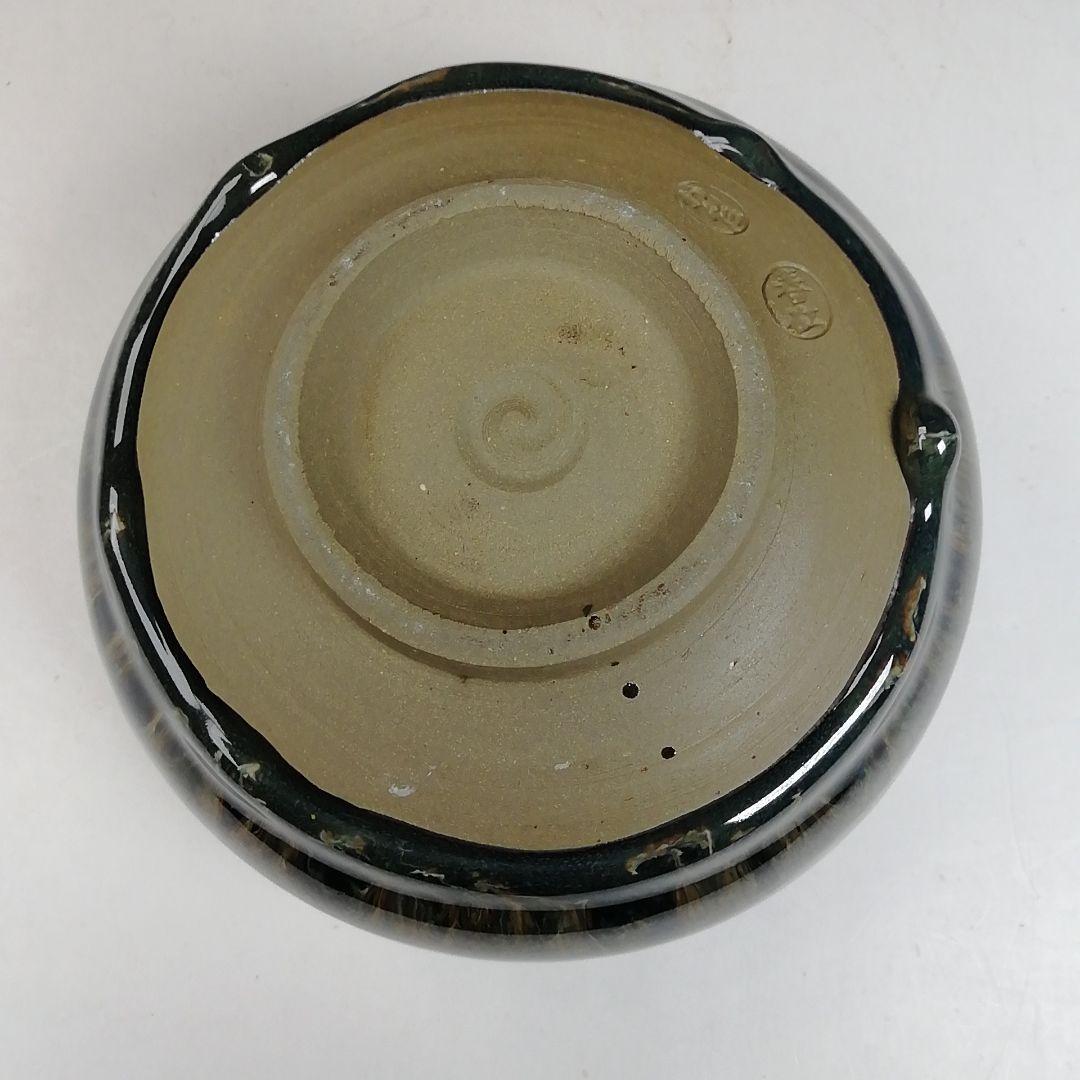 Ｗ１８２　茶碗　『小鹿田焼』『柳瀬春矼 作』　共箱　抹茶碗　茶道具