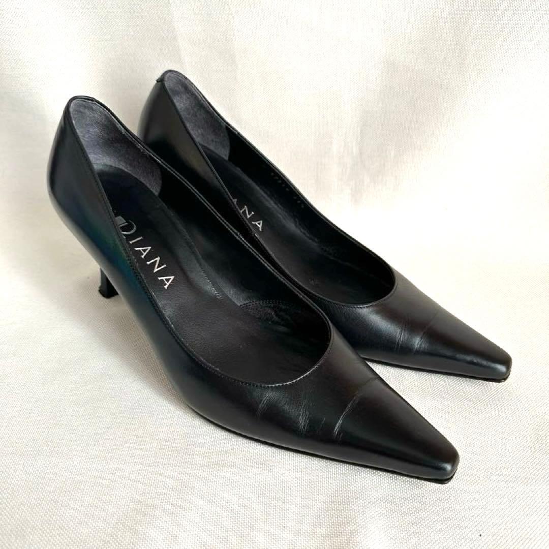 3足おまとめ DIANA ダイアナ ブラック ポインテッドトゥ パンプス