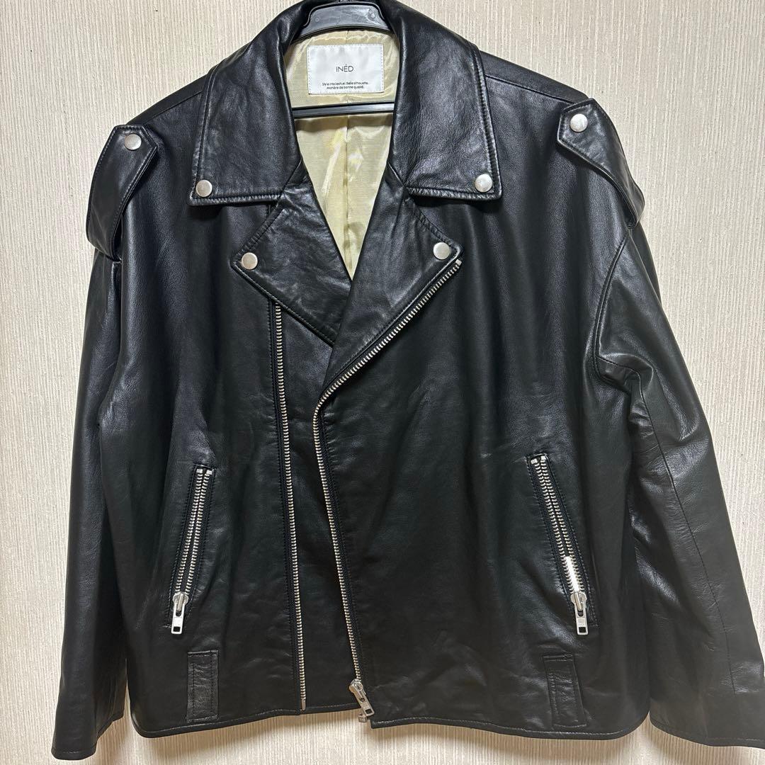 INED 辛口ライダース　ジャケット黒