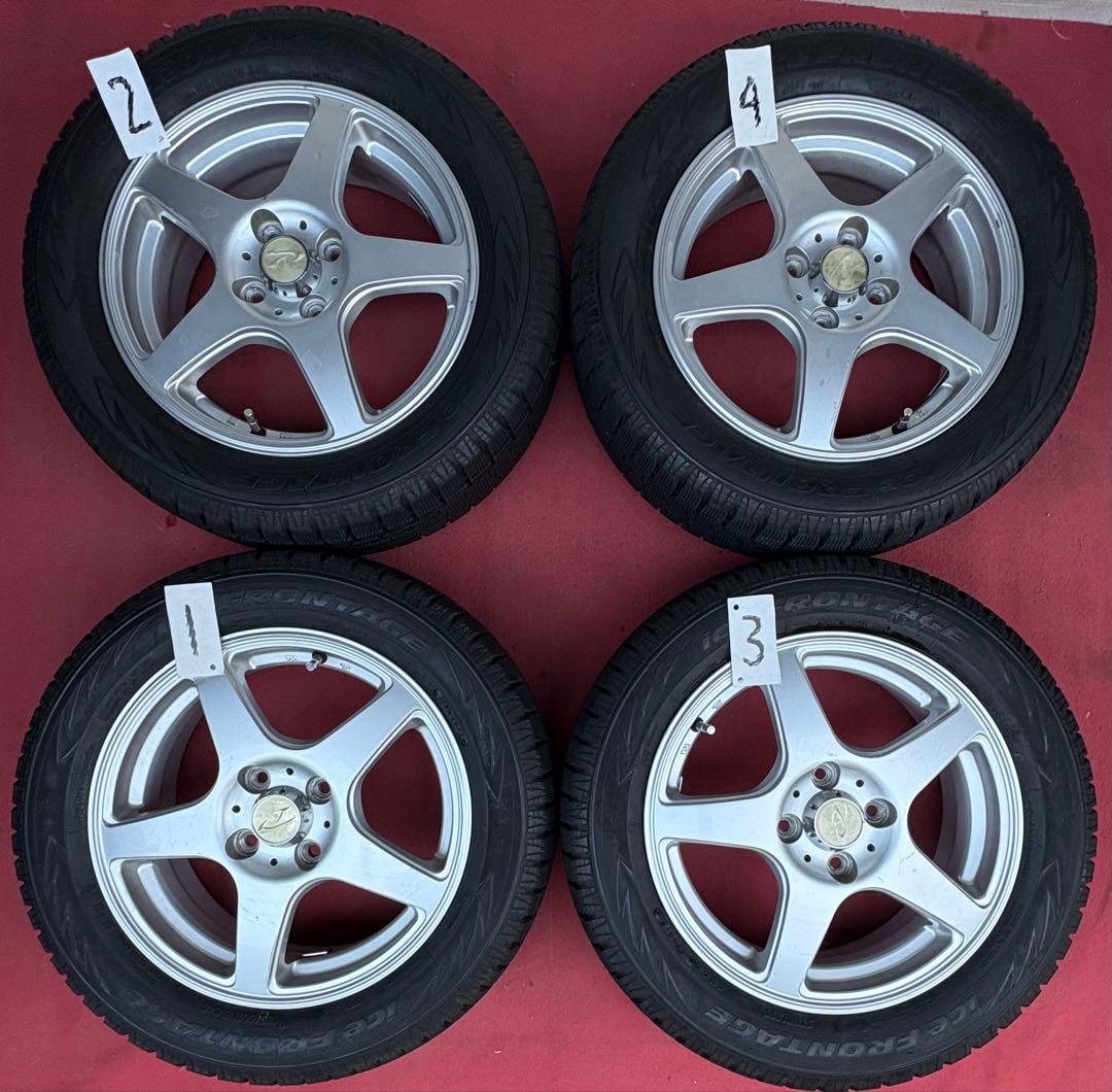年式2021年15インチ社外ホイールice frontageスタッドレス4本
