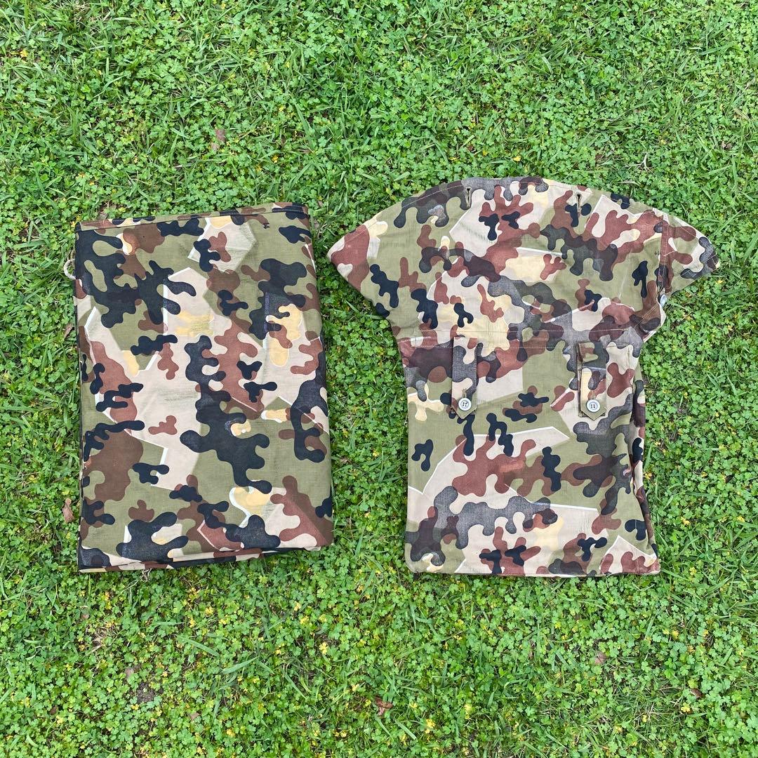 ぷ*ぽ様 【超レア】状態良　ドイツ　軍幕　アメーバカモ　パップテント　ハーフ１枚