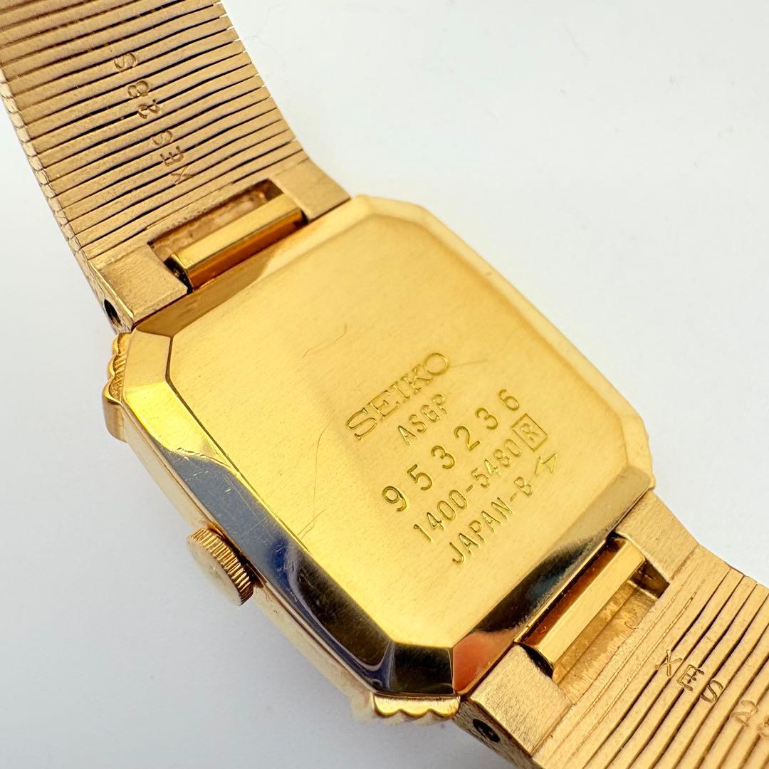 ★美品★ 新品電池 SEIKO セイコー ゴールド オクタゴン 腕時計 ドレス