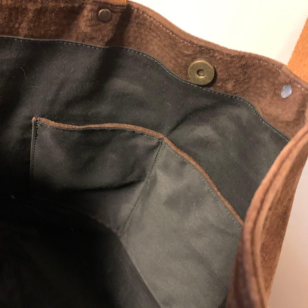 ブラウン スエード バッグ