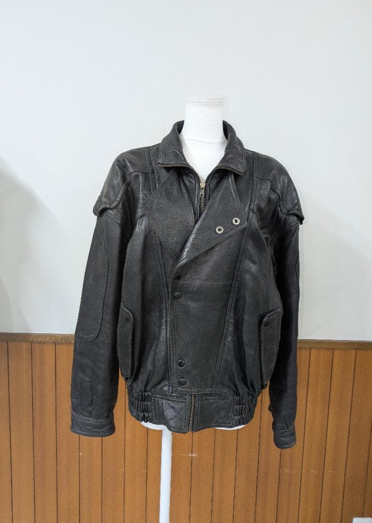 ラムレザー　ダブルブレストレザージャケット　U0922