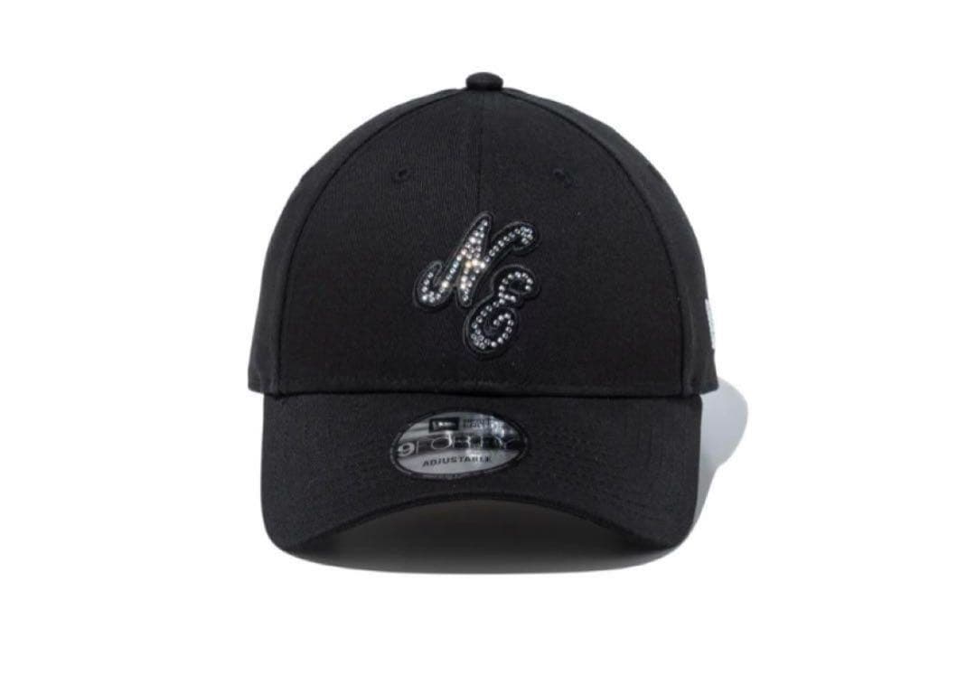 ニューエラ　9FORTY Rhinestone クラシックロゴ ブラック