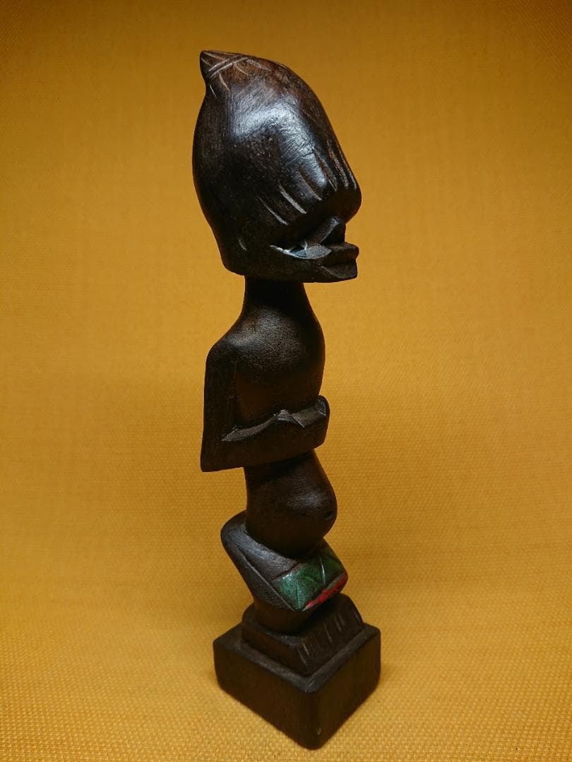 人形　木彫　彫像　オブジェ　置物　インテリア　工芸品　美術品　A1250