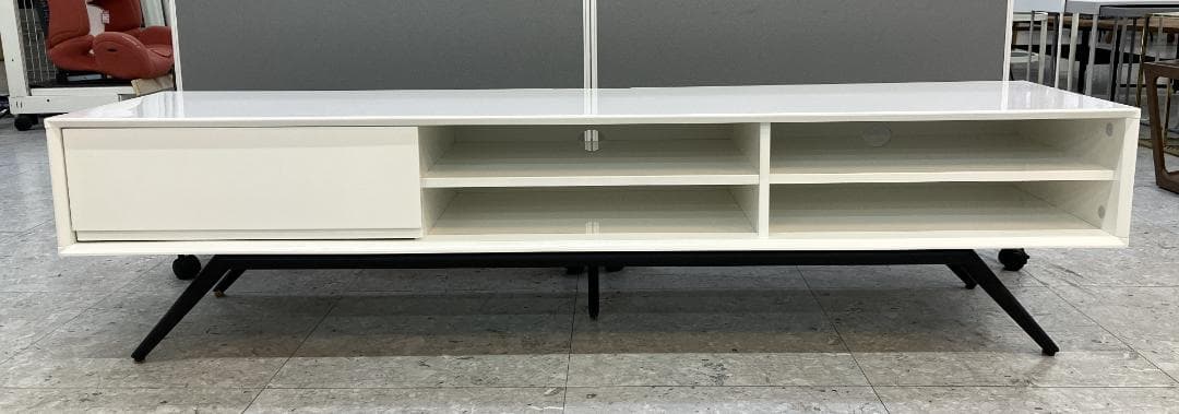 テレビボード CHERRY LV-97-165K ホワイト