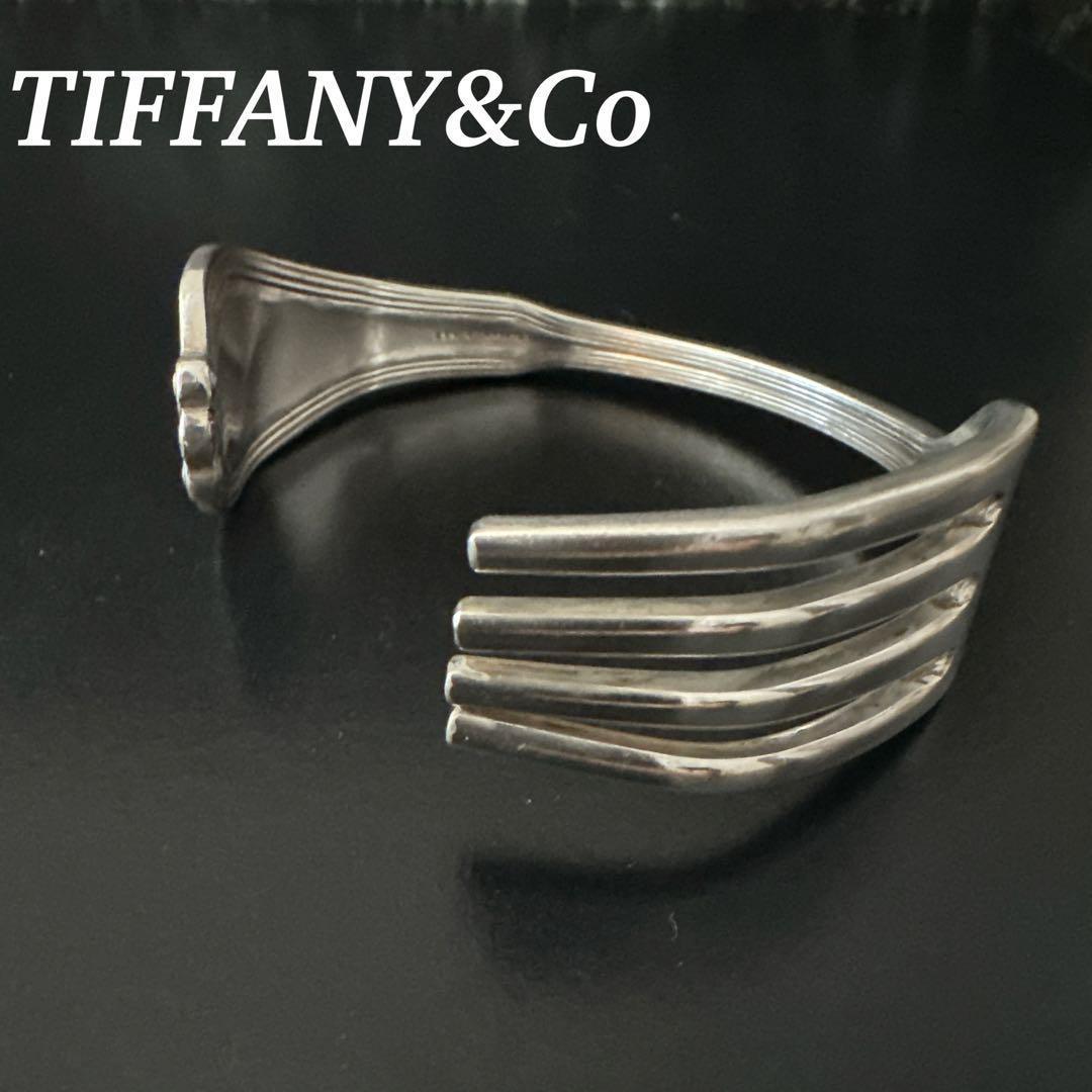 オールド　ティファニー バングル ブレスレット アンティーク シルバーカトラリー