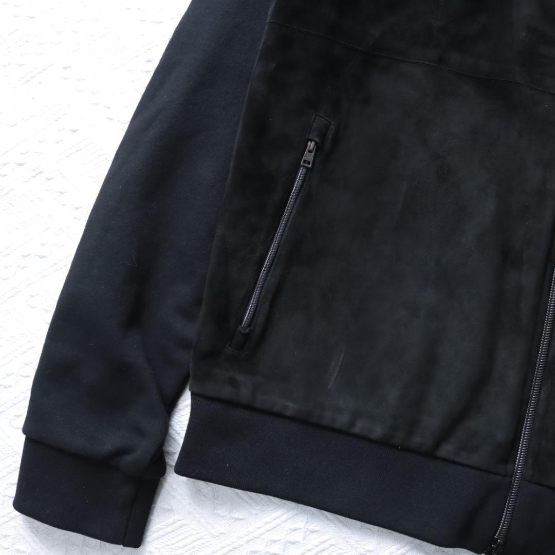 新品タグ付き！ HERNO レザー切替ジャケット　異素材ドッキング　ハイブリッド