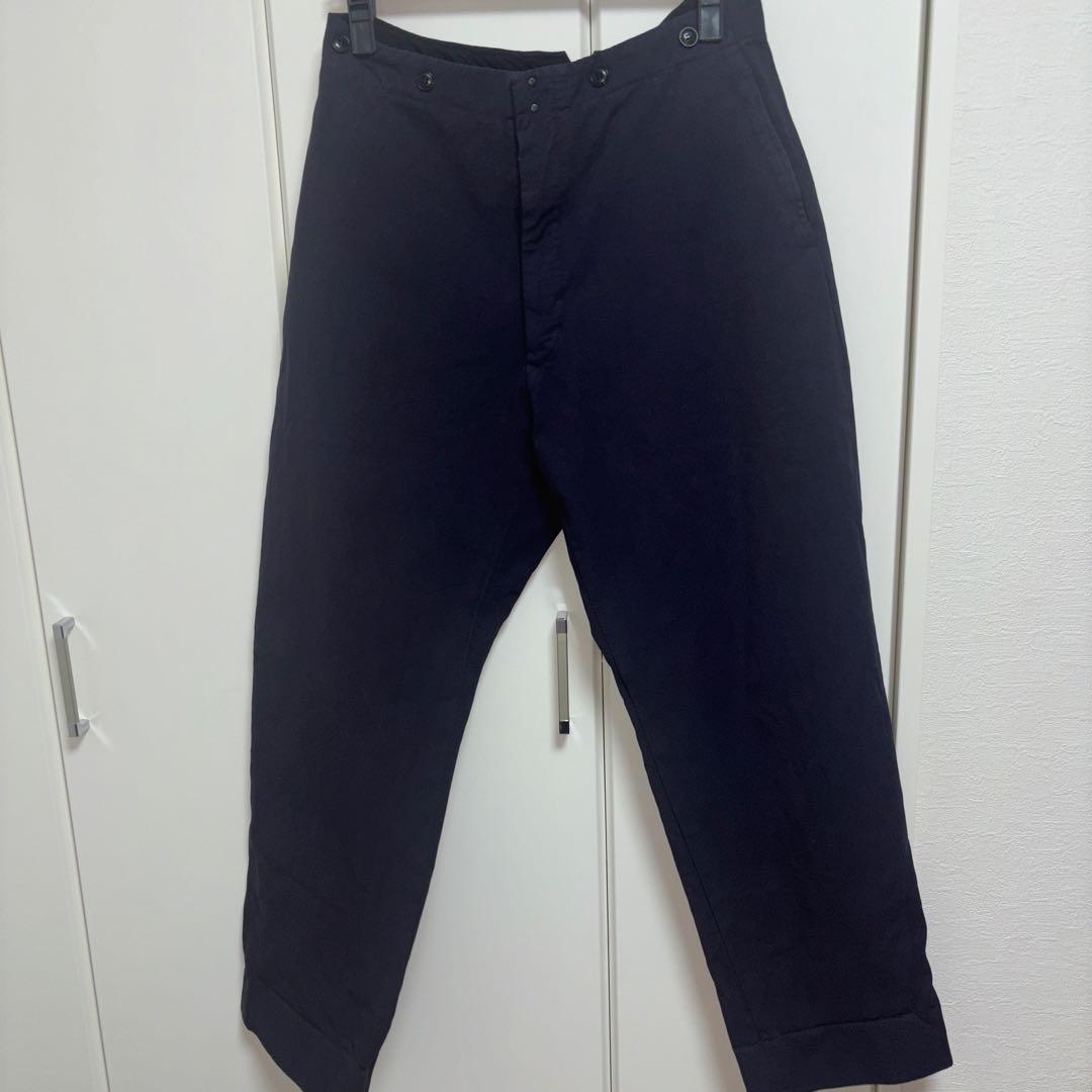 COMOLI パンツ　ネイビー