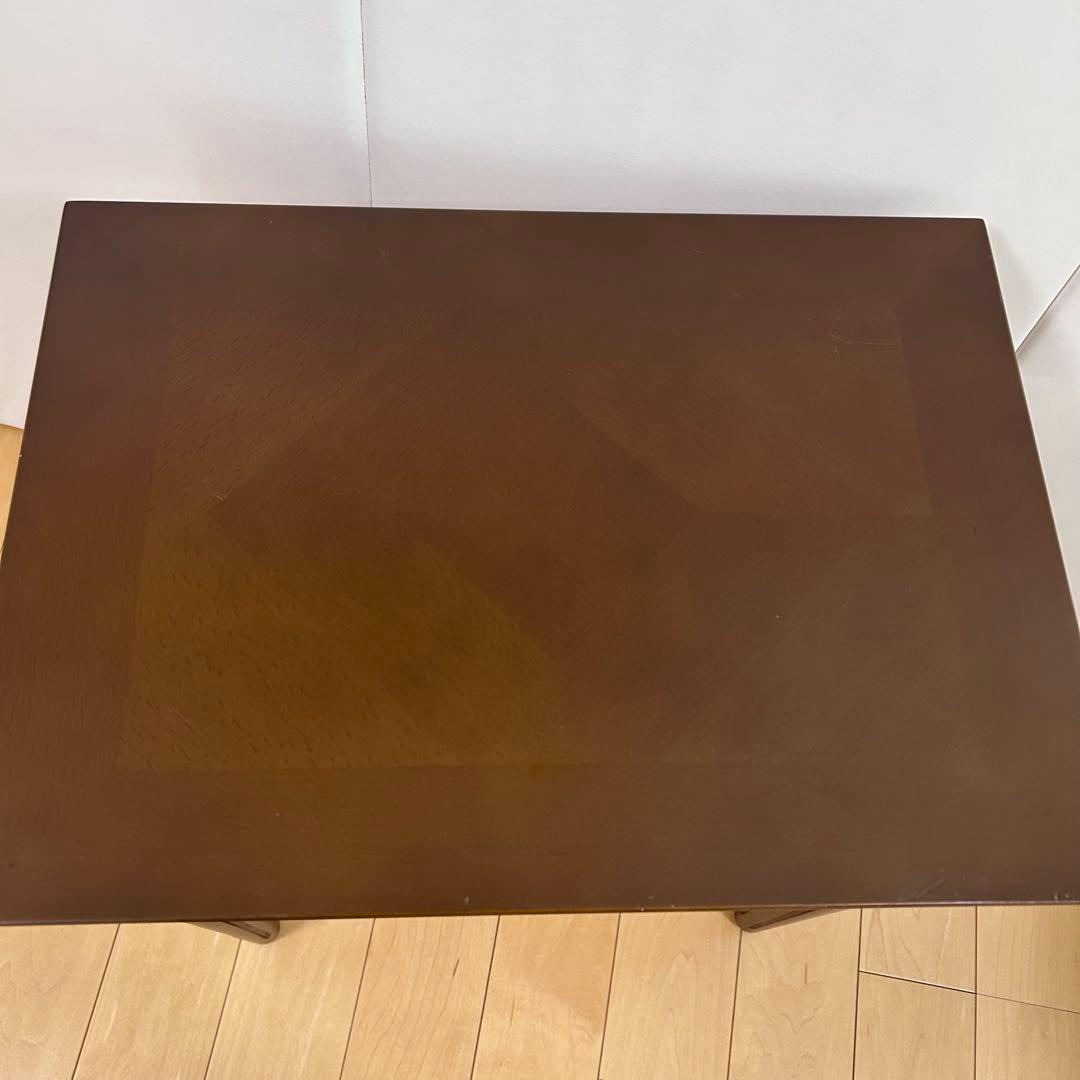 アンティーク　サイドボード　テーブル　ナイトテーブル　突板　天然木　ダイヤモンド