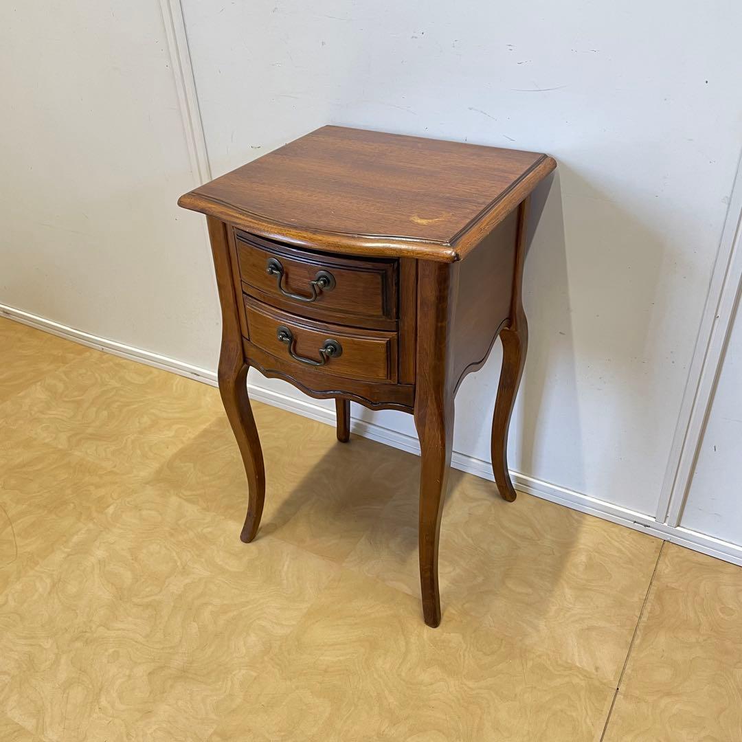 アンティーク調 猫脚 チェスト サイドテーブル コンソール 花台 電話台