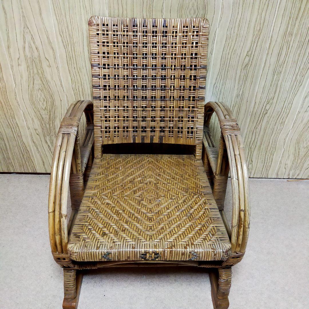 最終価格　ラタン 　籐の椅子　　ビンテージ　籐製品　台湾高雄　1956年購入