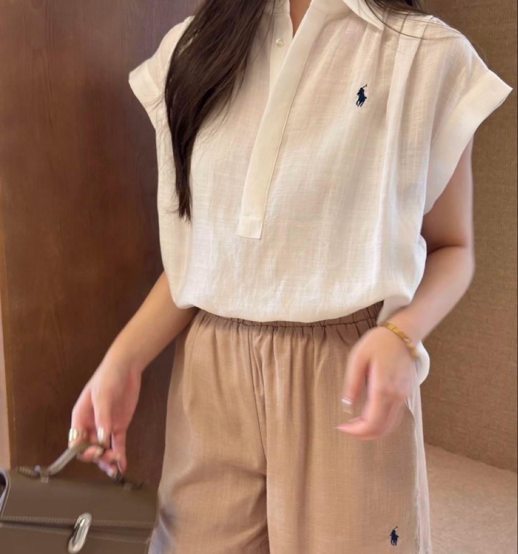 Polo Ralph Lauren リネン ポロシャツ 半袖