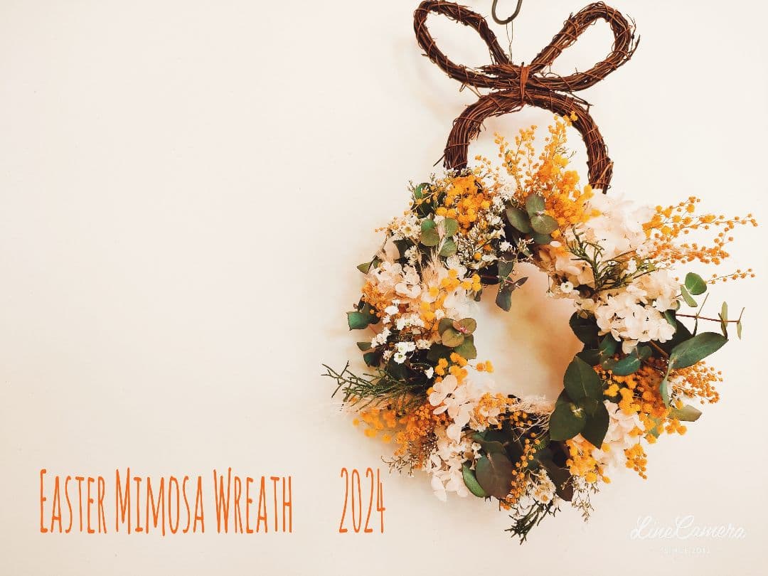 Easter　ミモザリース