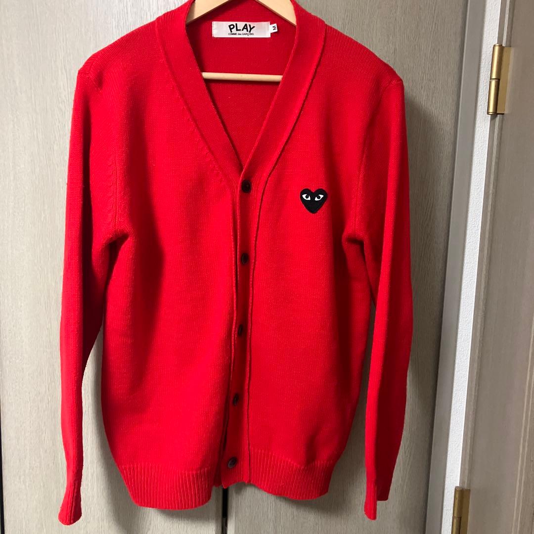 n*i様 赤 PLAY COMME des GARÇONS カーディガン