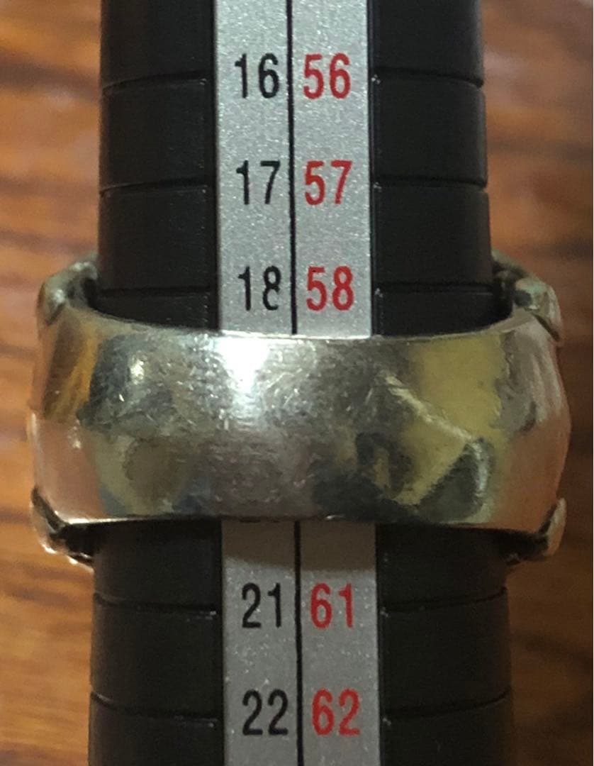 最終値下げ ２月６日まで ディールデザイン クロスシルバーリング １９号