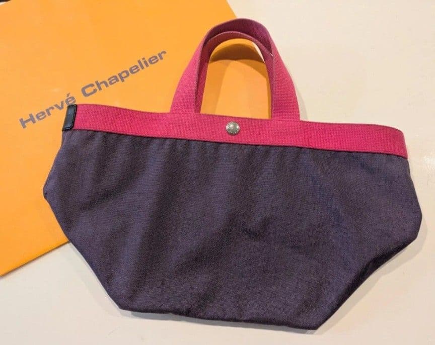 エルベシャプリエ　トートバッグ　プリュネル　パープル　ピンク