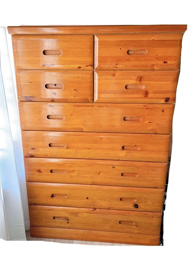 木製7段引き出しチェスト