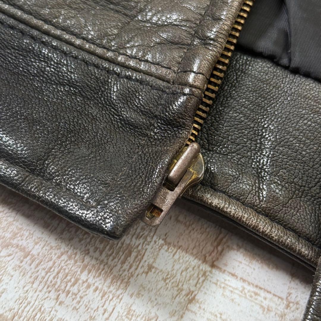 Schott ショットジャケット レザー ジップアップ Mサイズ