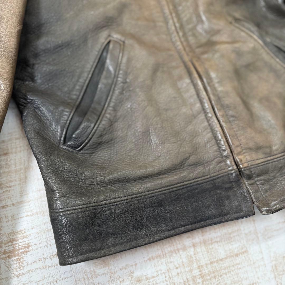 Schott ショットジャケット レザー ジップアップ Mサイズ