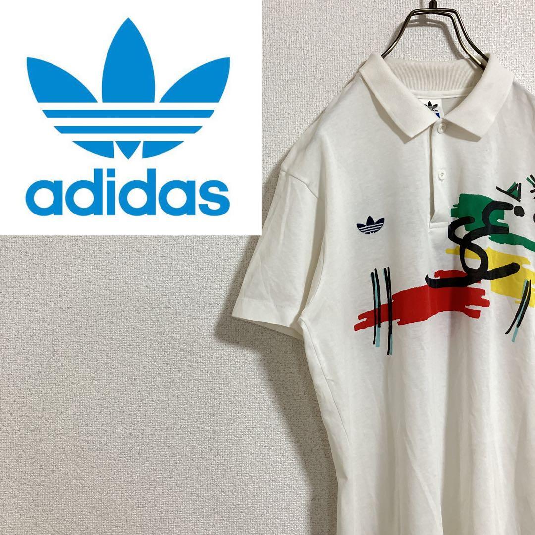 【稀少】アディダスオリジナルス　デサント　ステファンエドバーグ　ポロシャツ　白