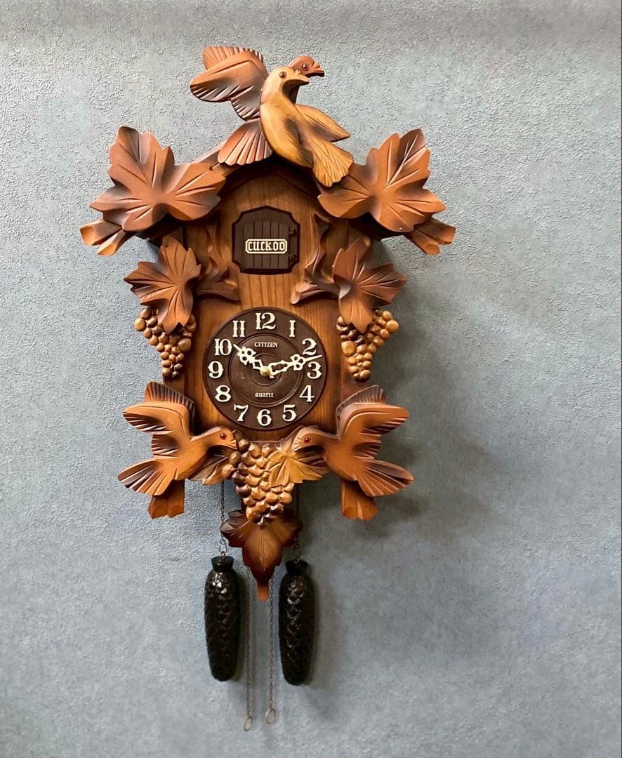 鳩時計 昭和レトロ インテリア 当時物ジャンク品