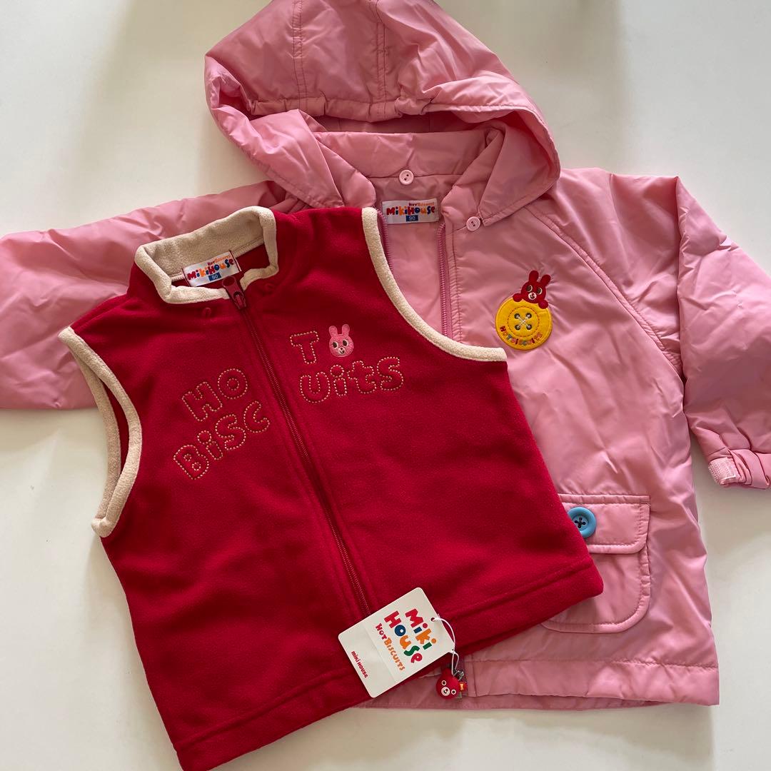 mikihouse９０ベスト付きアウターhotbiscuits