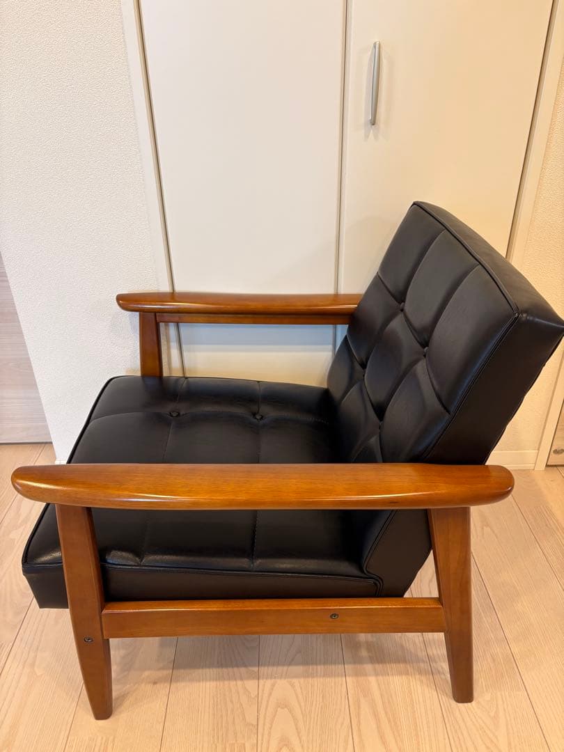 カリモク60 Kチェア 1シーター ブラック 1人掛け ソファ karimoku