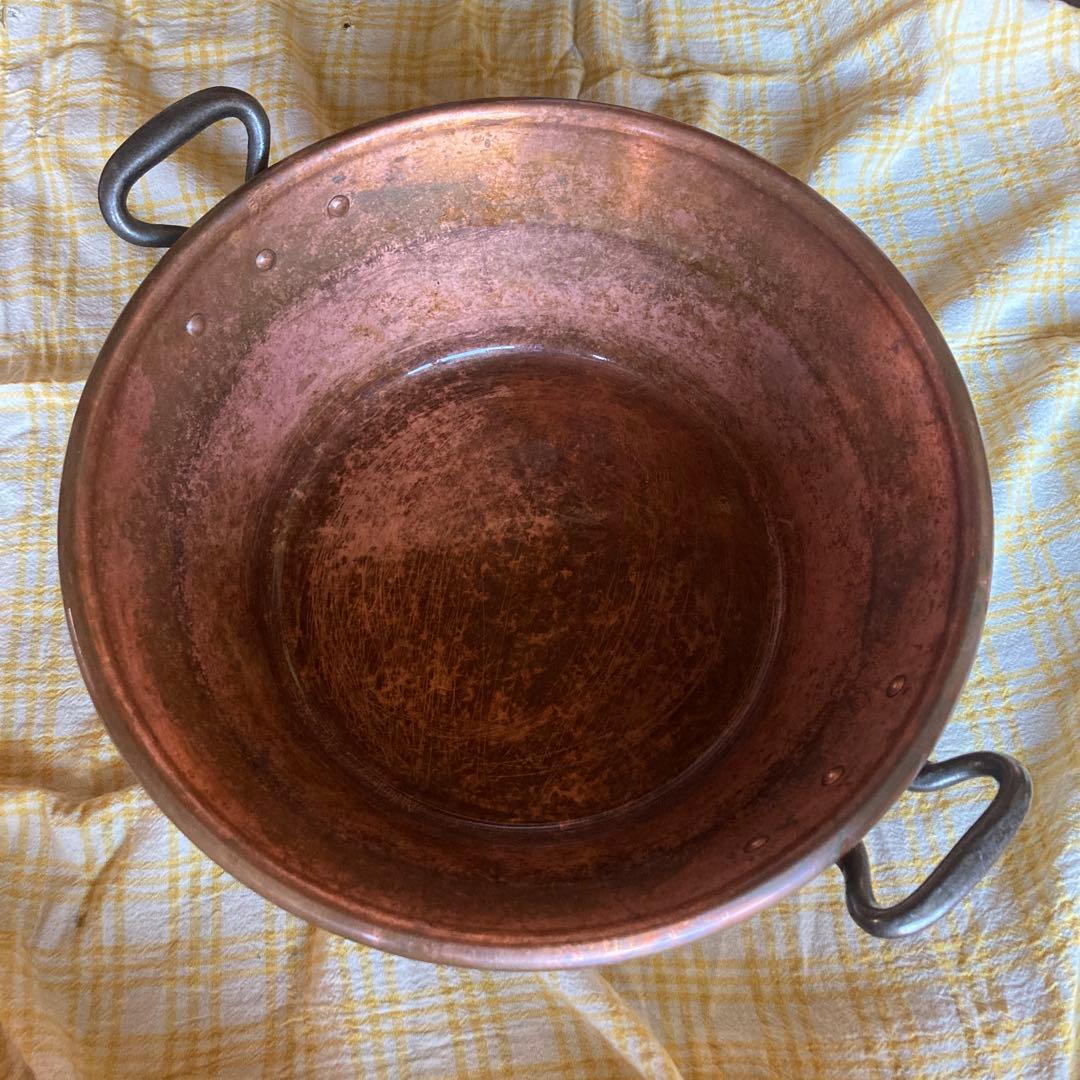 ヨーロッパ製　ジャム銅鍋40cm