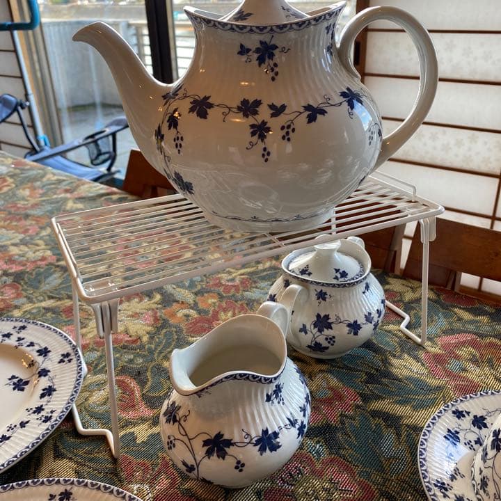 ロイヤルドルトンヨークタウンティーセット15点フルハース