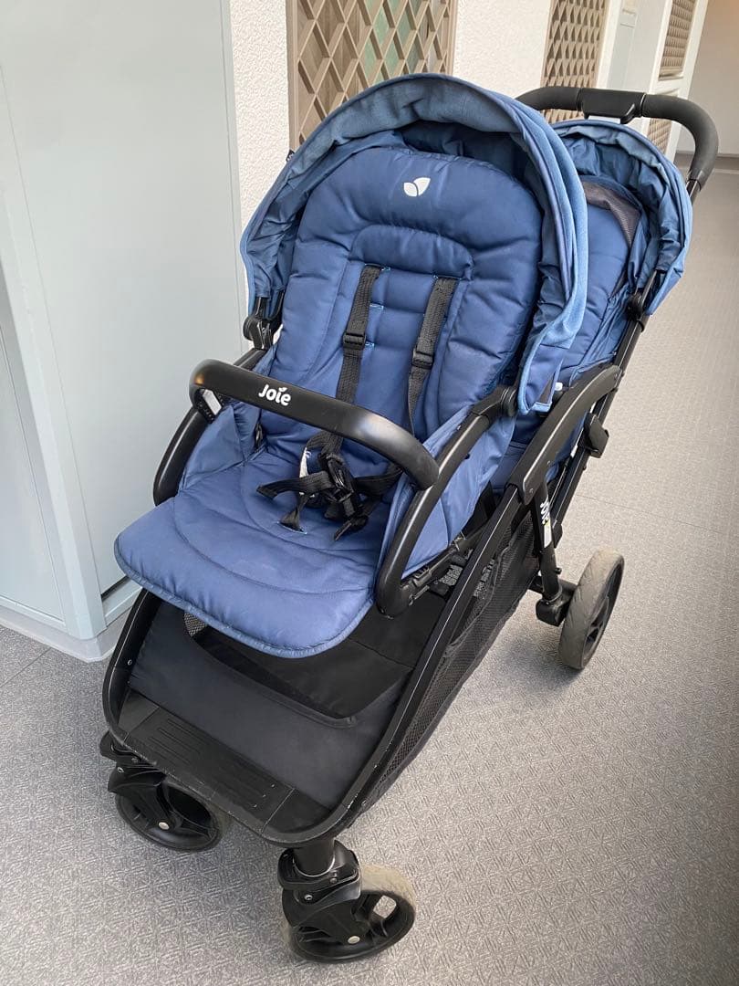 Joie ダブルベビーカー ネイビーEvalite Duo エヴァライトデュオ