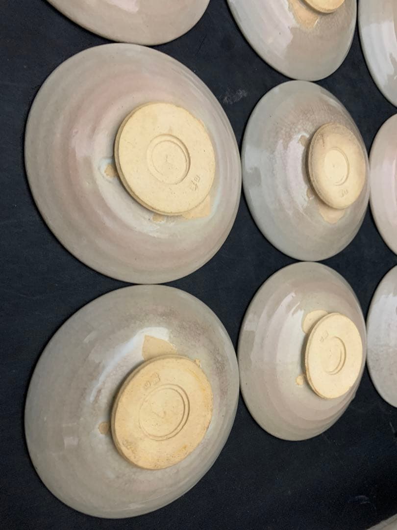 源氏物語宇治十帖　朝日豊斎　朝日焼　銘々皿　共箱　9枚